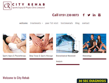 Tablet Screenshot of cityrehab.co.uk